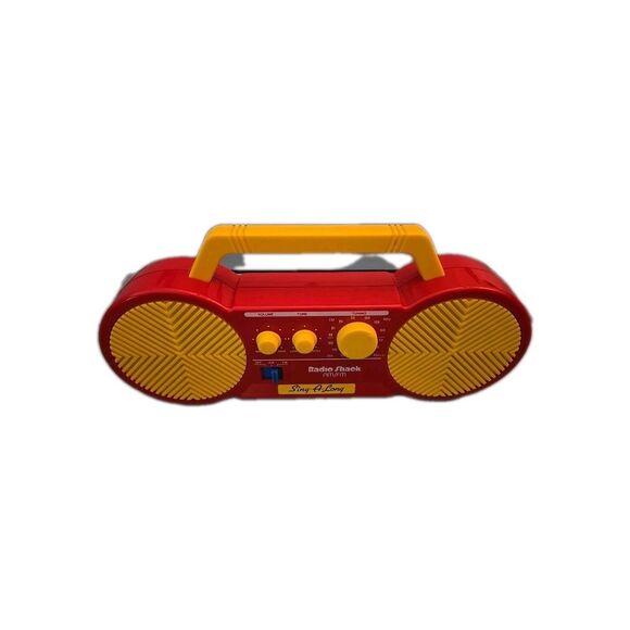 VINTAGE My Song Maker Sing-A-Long Boom Box AM/FM Radio w/ Mic Jack Radio Shack - Picture 2 of 5
